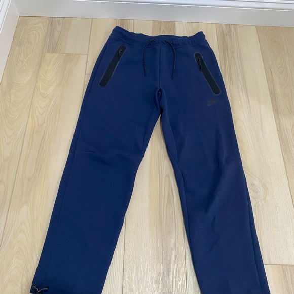 Nike Sportswear Tech Fleece Joggers Sweatpants Blue/Black DQ4312-410 Men Medium - Picture 1 of 10